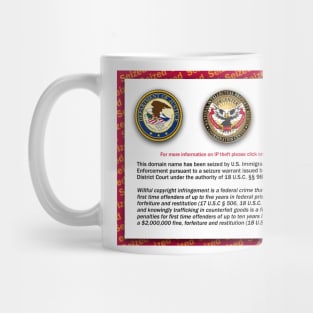 Domain seized by the US Department of Justice Mug